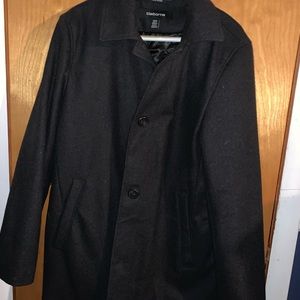 Men’s Small Black Wool Peacoat